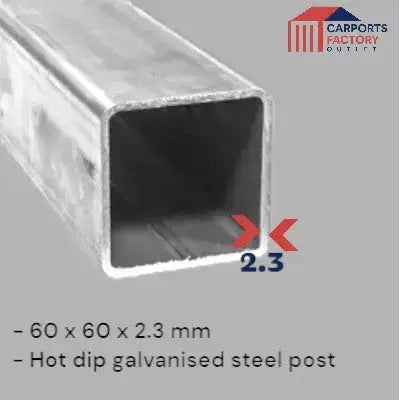 Portable Carport 8.5(W)x9.0(D)x4.2(H)m Wrapped Roof My Store