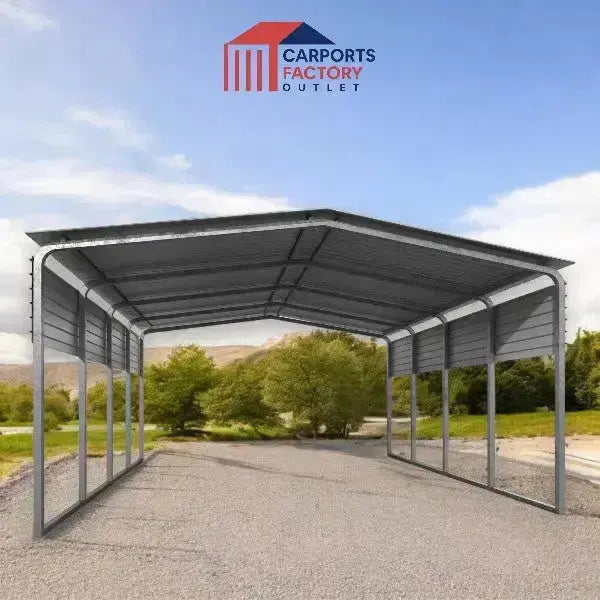 Portable Carport 3.5(W)x9.0(D)x3.5(H)m Gable Roof My Store