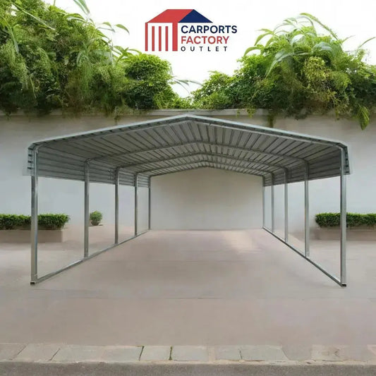 Portable Carport 8.5(W)x1.8(D)x4.2(H)m Wrapped Roof My Store