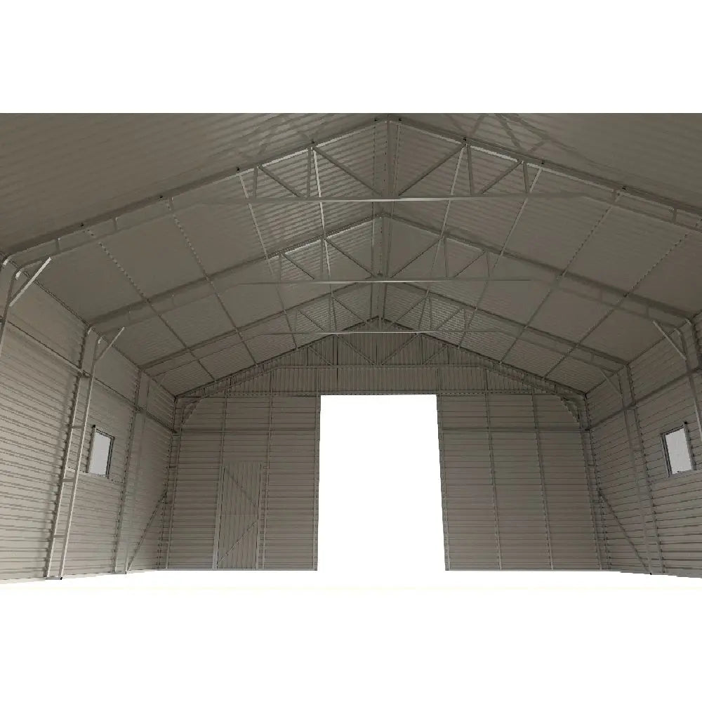 Steel Structure Shed 13.2(W)x15.0(D)x6.3(H)m Auto Roller Door & Single Door - Carports Factory Outlet